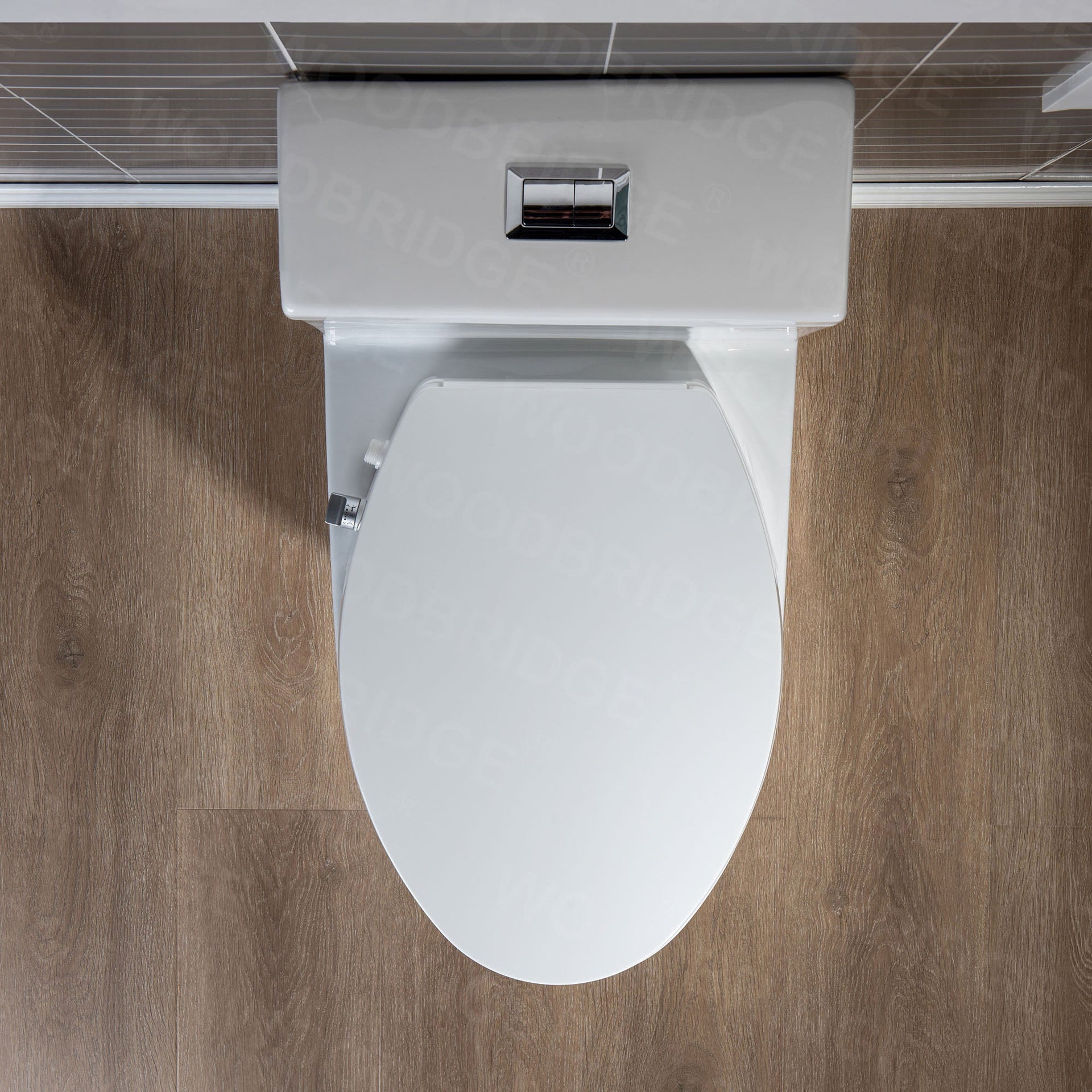 WOODBRIDGE T-0045 Toilet Modern Elongated with Soft Close Bidet Seat Dual Flush 1.1/1.6 GPF New