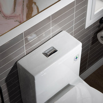 WOODBRIDGE T-0045 Toilet Modern Elongated with Soft Close Bidet Seat Dual Flush 1.1/1.6 GPF New