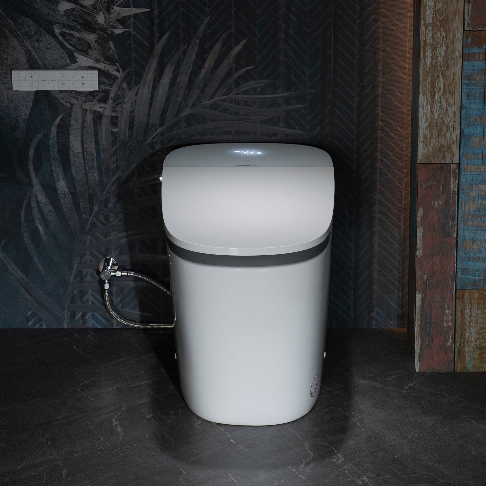 WOODBRIDGE B0931S Smart Bidet Toilet Dual Flush 1.1/1.6 GPF Auto Open Close Voice Control New