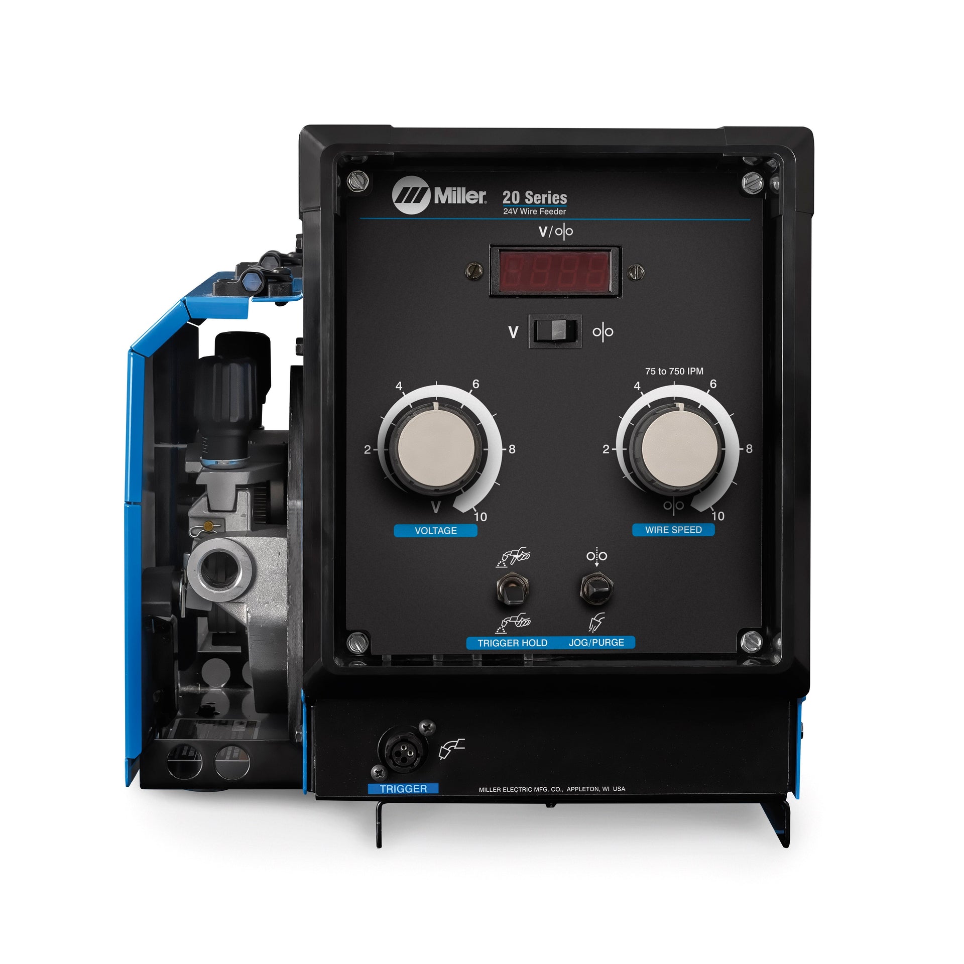 Miller 20 Series Wire Feeder w/ Meters, Run-In Voltage Control - 301499001