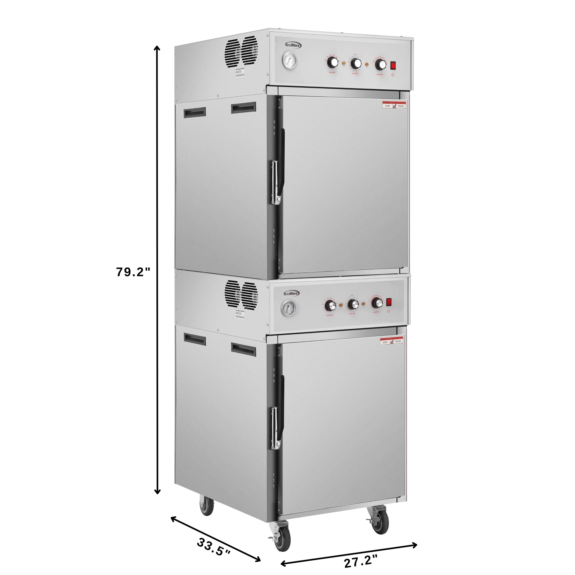 8-Pan Full-Size Commercial Cook And Hold Oven 3,000W/240V in Stainless-Steel