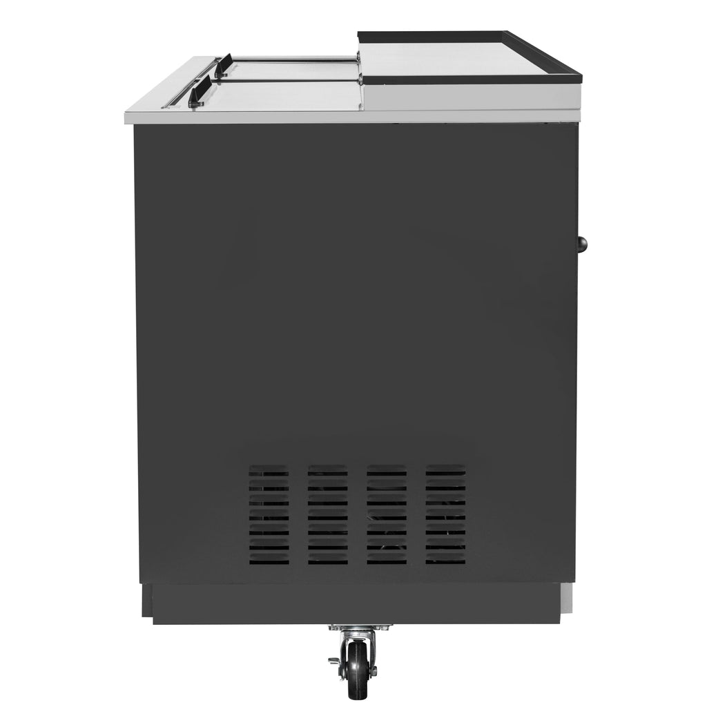 50 in. Commercial Glass Froster in Black Steel, ETL Listed, 14 cu. ft.