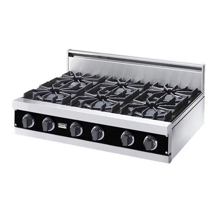 VIKING  VIKING LQS RANGETOP GAS 36" OPEN -  (VGRT3606BBK)