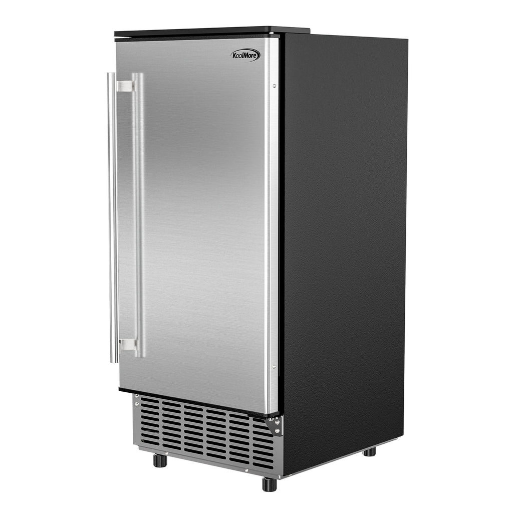 15 in. Stainless-Steel Built-In/Free-Standing Ice Maker, 75lbs/24h
