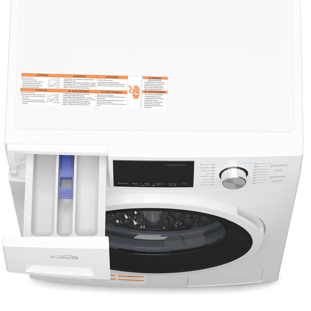 2.7 cu. ft. All-in-One Washer & Dryer Combo in White