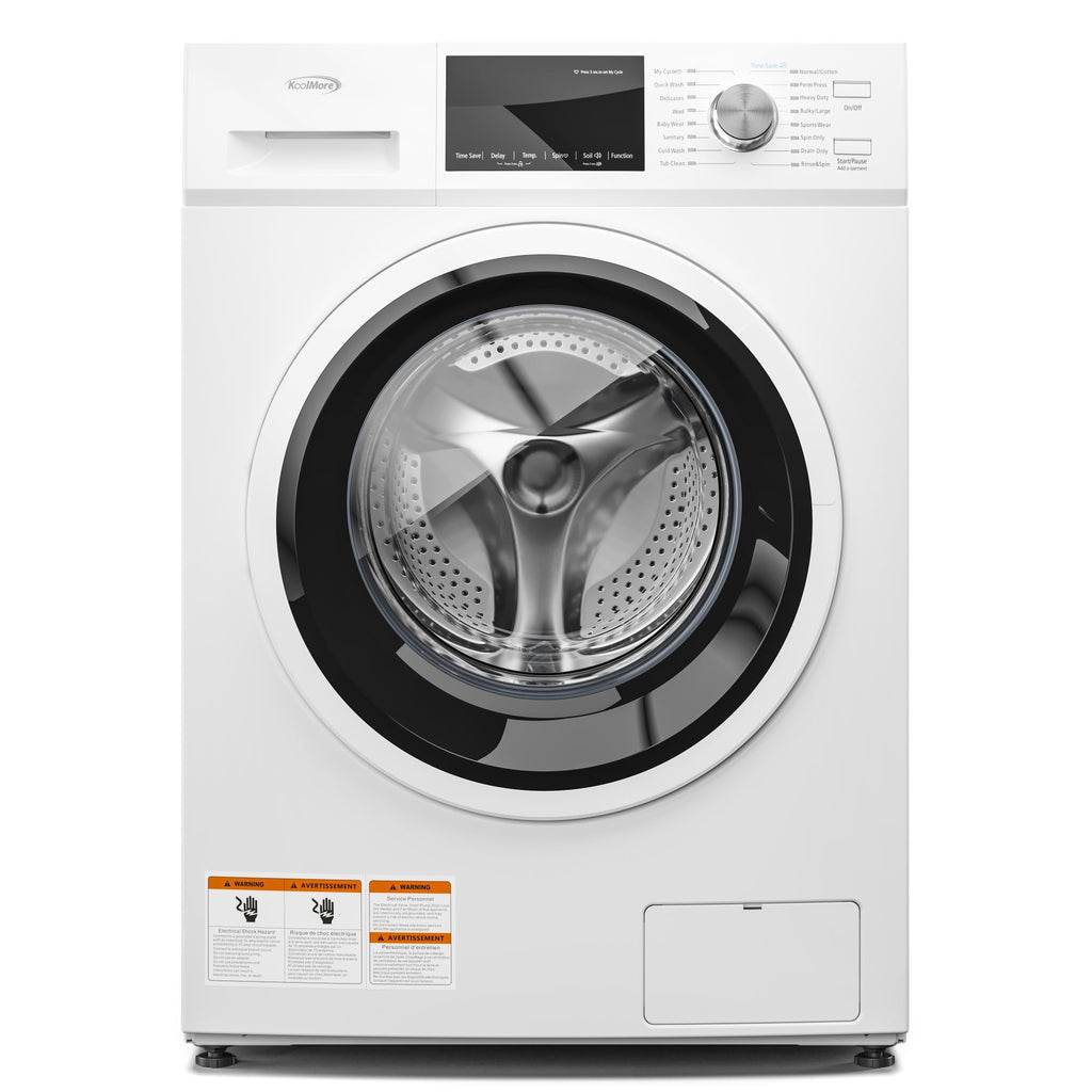 2.7 cu. ft. Stackable Front Load Compact Washing Machine in White