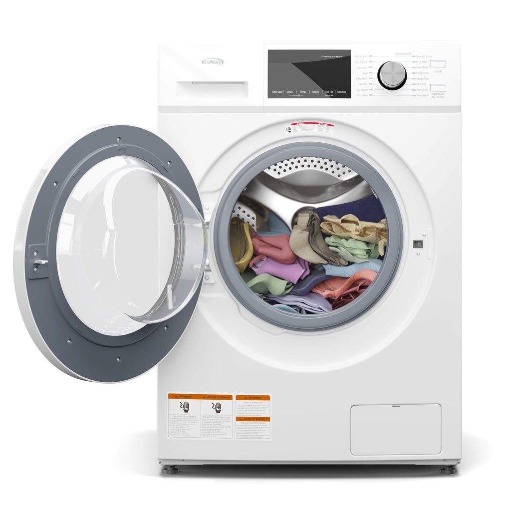 2.7 cu. ft. Stackable Front Load Compact Washing Machine in White