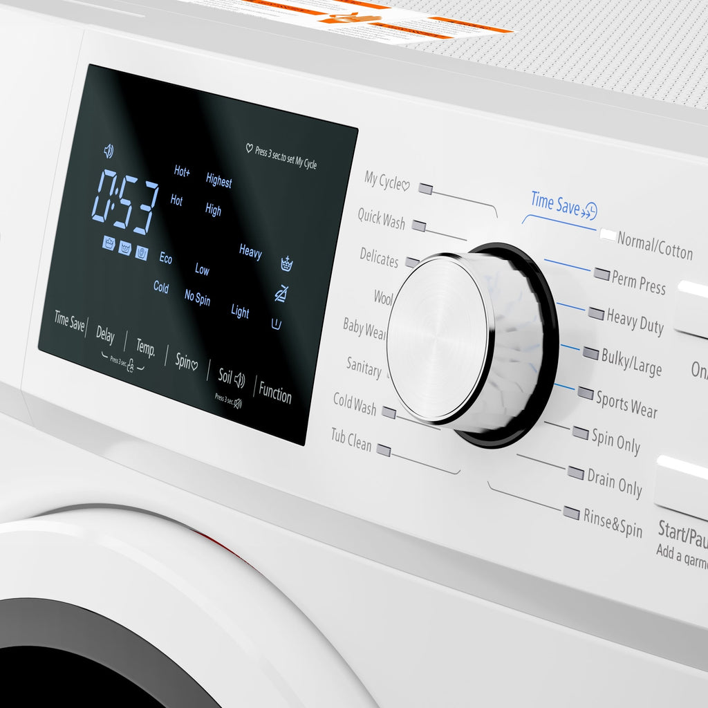 2.7 cu. ft. Stackable Front Load Compact Washing Machine in White