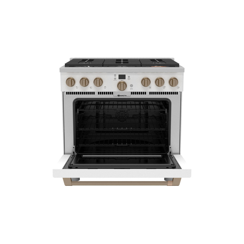CAFÉ™ 36" Smart Dual-Fuel Commercial-Style Range with 6 Burners (Natural Gas)