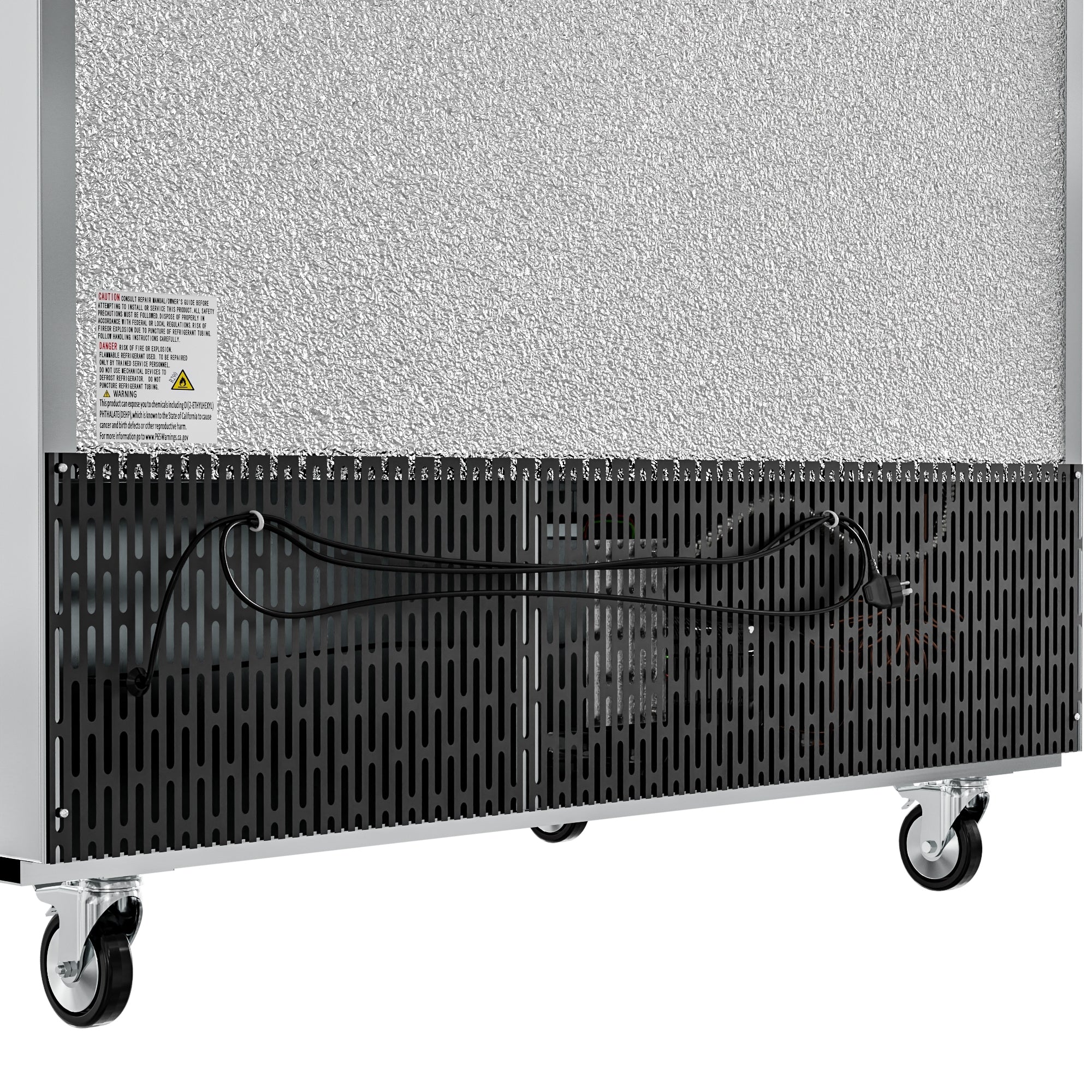 54 in. Commercial Stainless Steel Solid Half Door Reach-In Refrigerator 47 cu. ft.