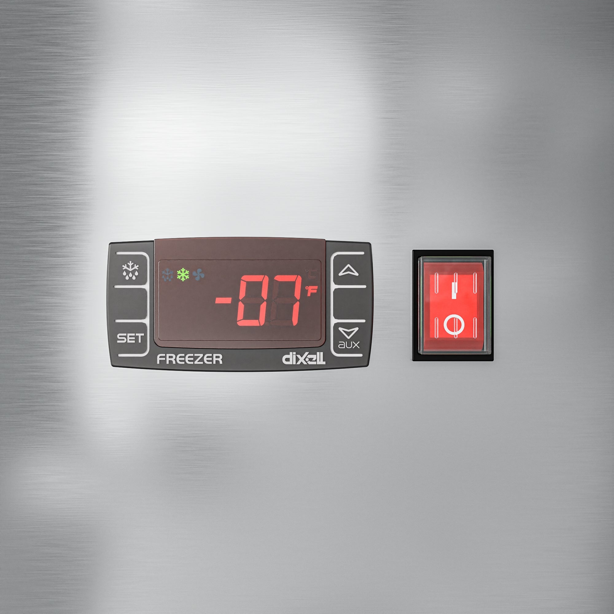 29 in. Commercial Stainless Steel Solid Half Door Reach-In Freezer 23 cu. ft.