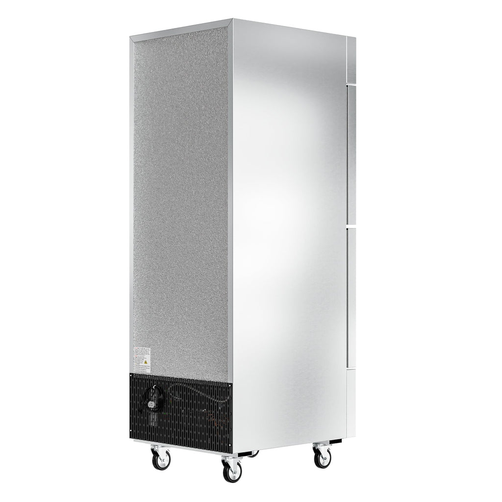 29 in. Commercial Stainless Steel Solid Half Door Reach-In Refrigerator, 23 cu. ft.