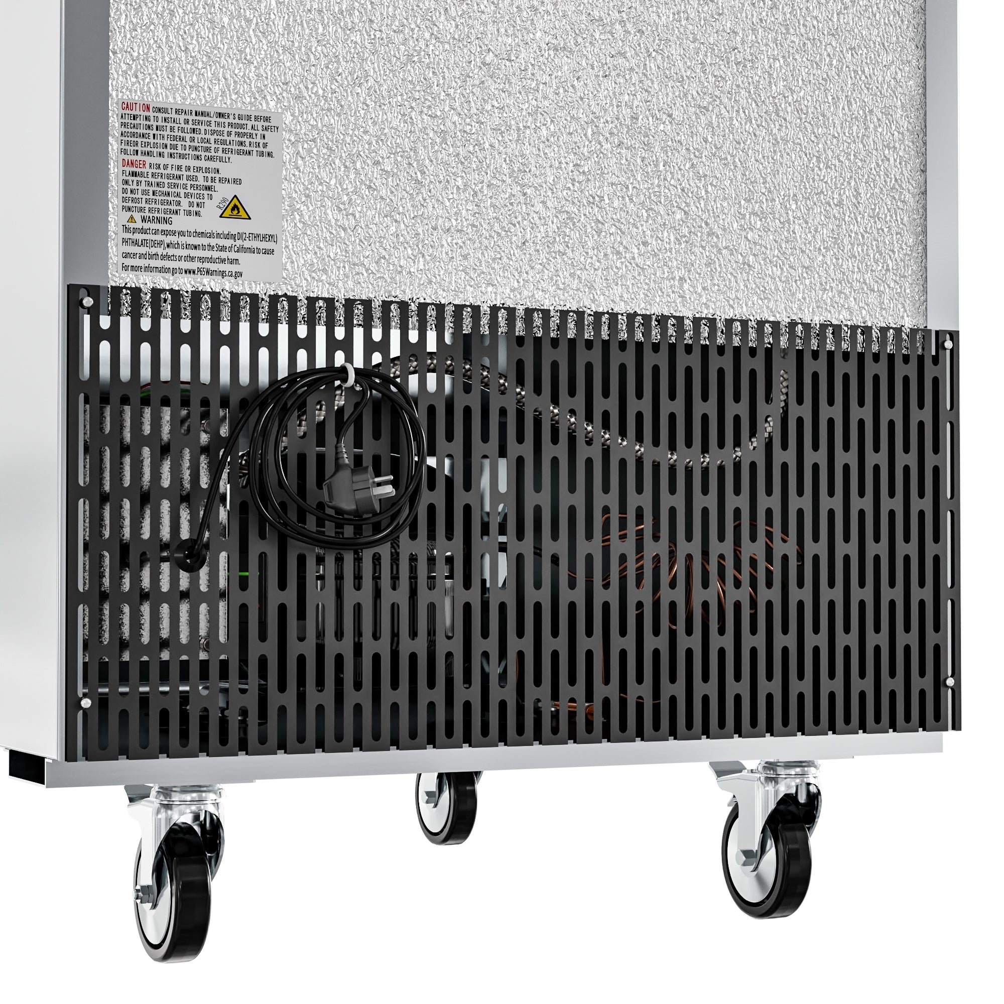 29 in. Commercial Stainless Steel Solid Half Door Reach-In Refrigerator, 23 cu. ft.