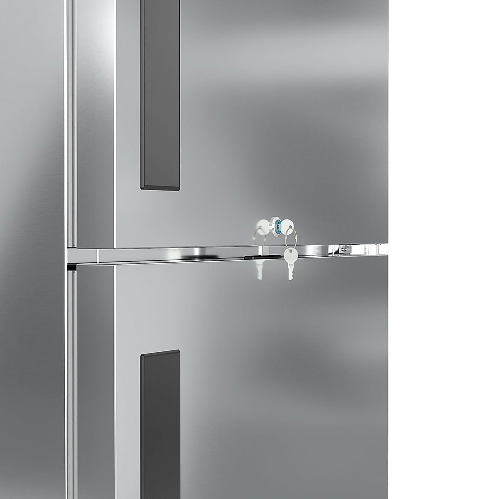 29 in. Commercial Stainless Steel Solid Half Door Reach-In Refrigerator, 23 cu. ft.