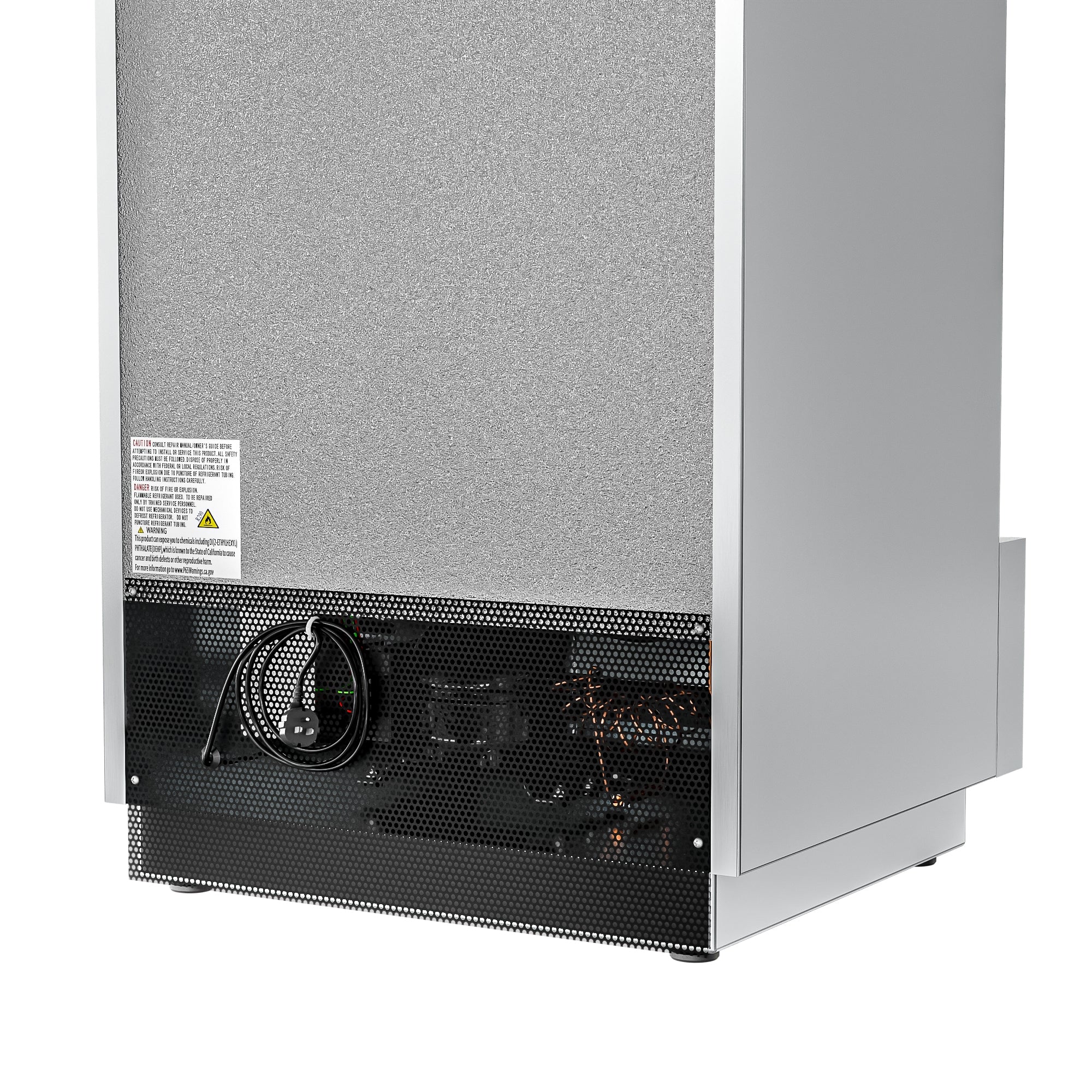 25 in. Commercial Stainless Steel 1-Door Reach-In Freezer, 12 cu. ft.