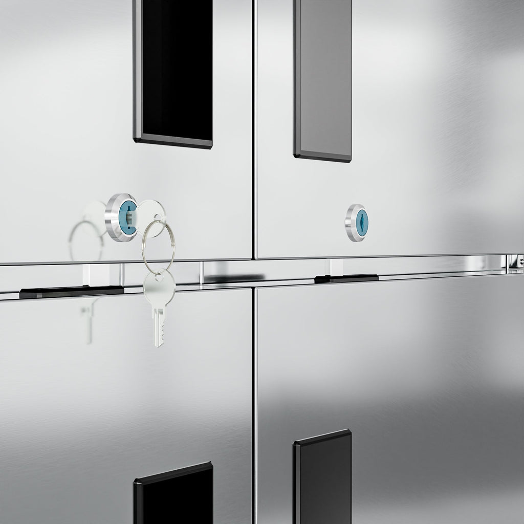 54 in. Commercial Stainless Steel Solid Half Door Reach-In Freezer, 47 cu. ft.