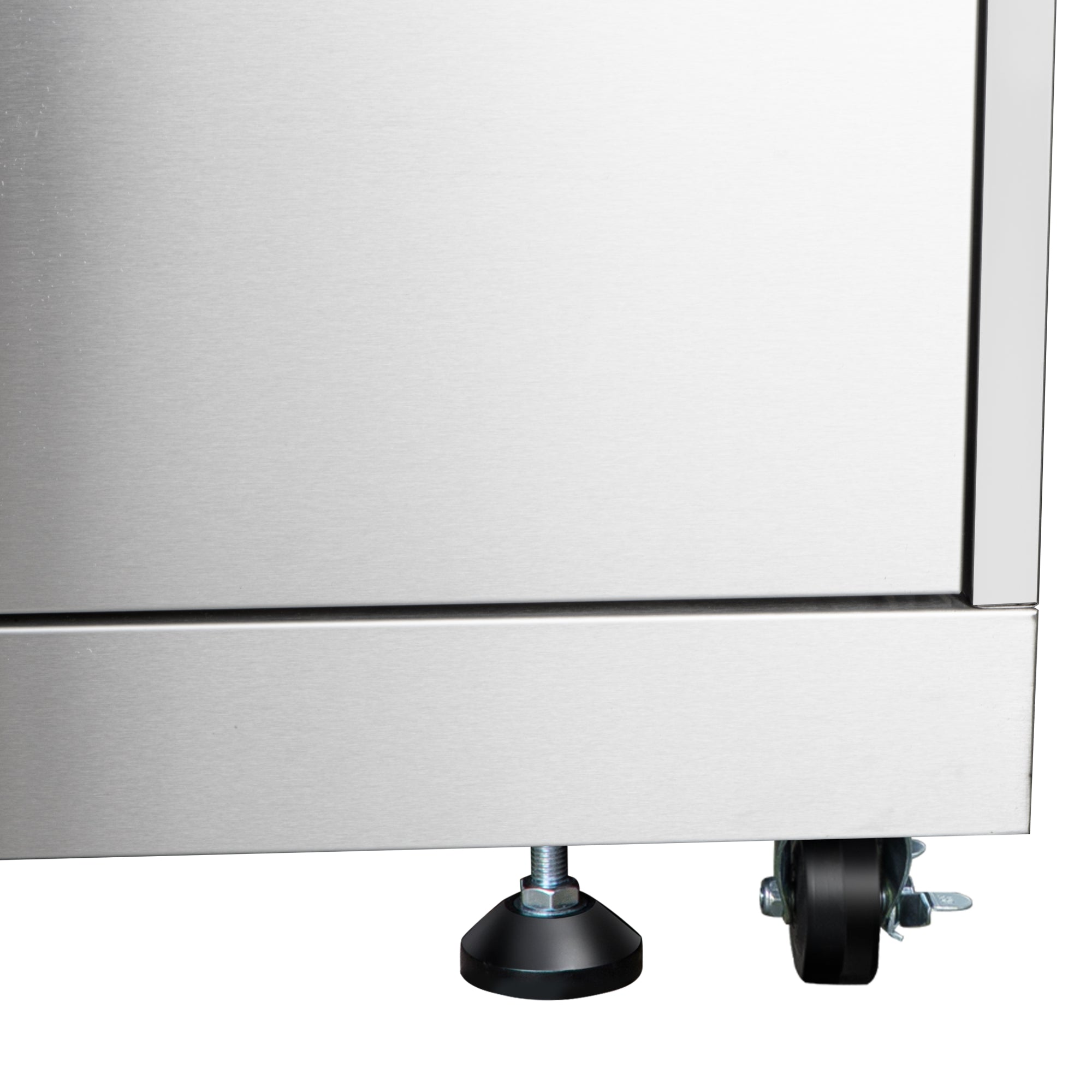 32 in. Outdoor Kitchen Liquid Propane Side Burner with Bottom Cabinet in Stainless-Steel (KM-OKS-SBC)