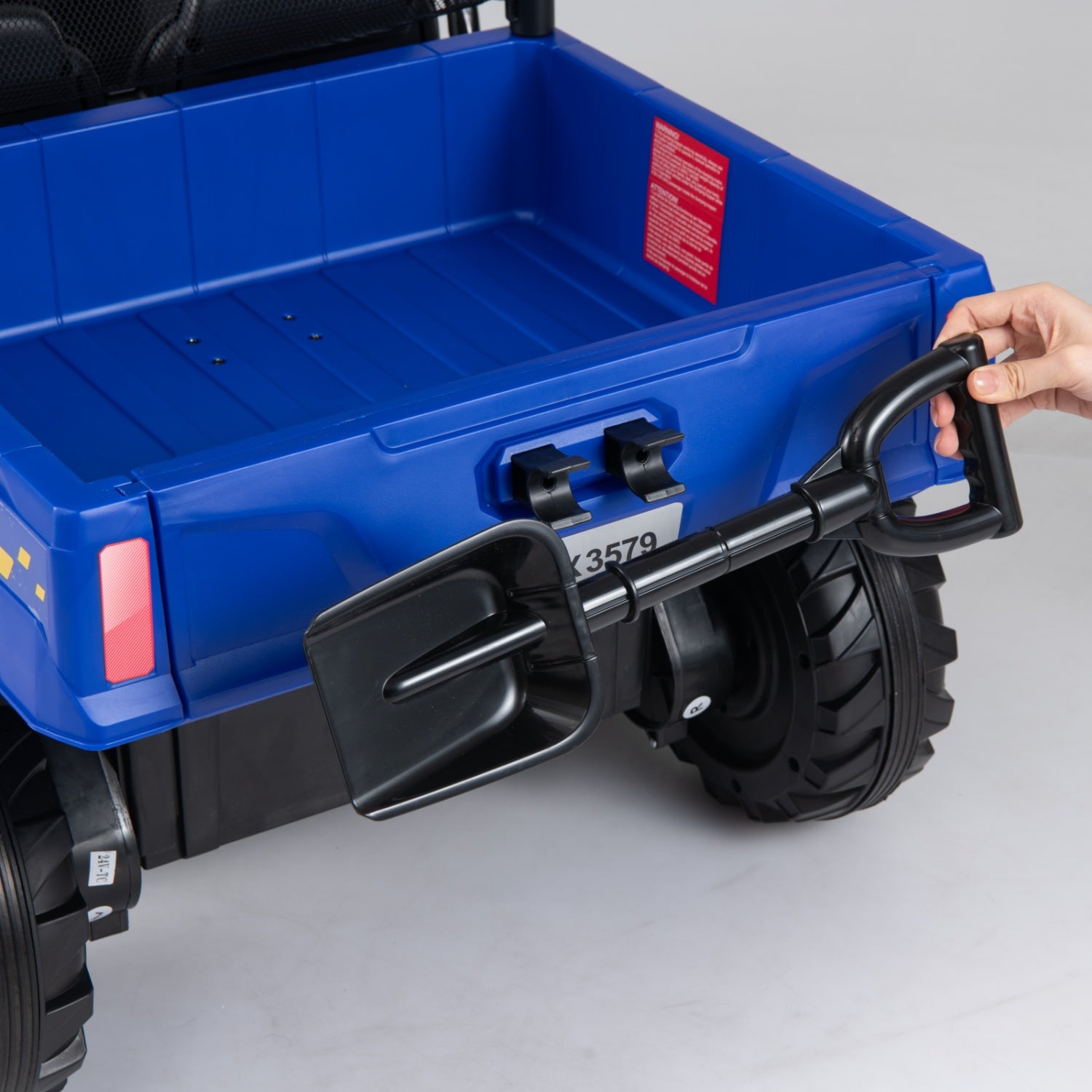 Costway 24V Kids 2-Seater 4WD Ride-On Dump Truck Electric Dump Bed 17438422 New