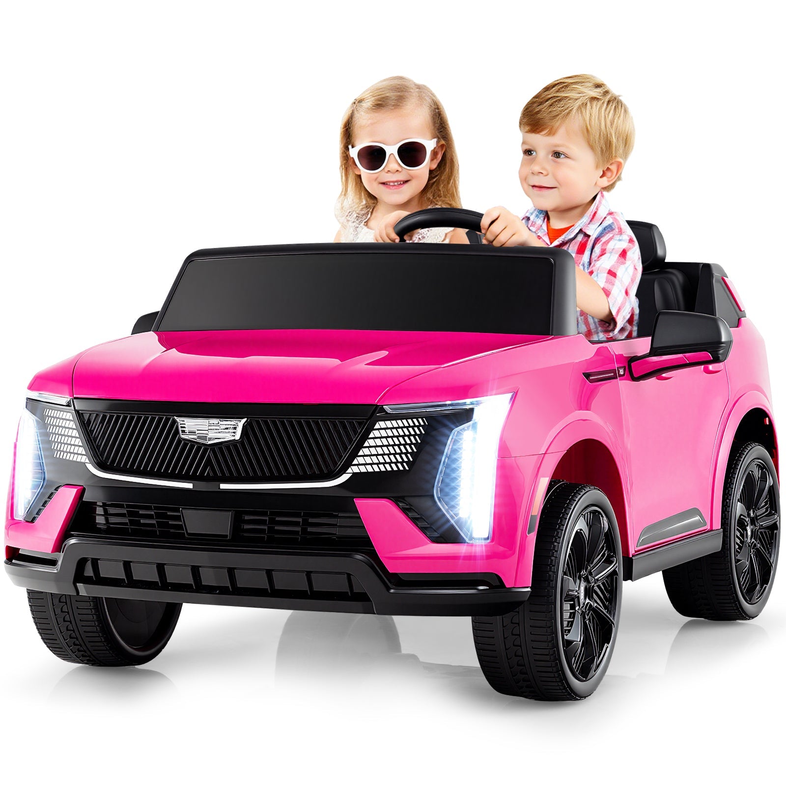 Costway 24V 2-Seater Licensed Cadillac Ride-On Truck w/ Remote Control 42276038 New