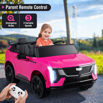 Costway 24V 2-Seater Licensed Cadillac Ride-On Truck w/ Remote Control 42276038 New