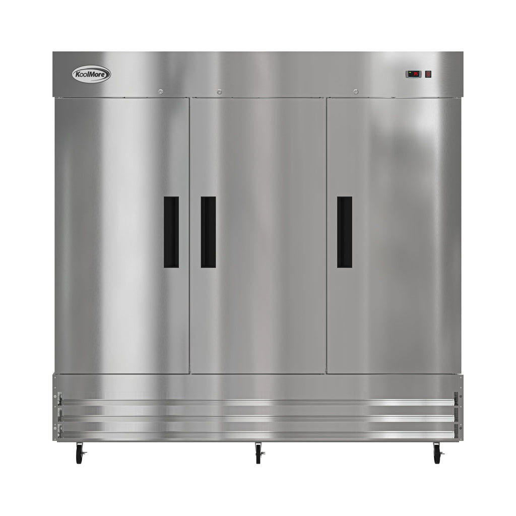 80 in. Three Door Commercial Reach In Refrigerator 72 cu. ft.