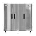 80 in. Three Door Commercial Reach In Refrigerator 72 cu. ft.