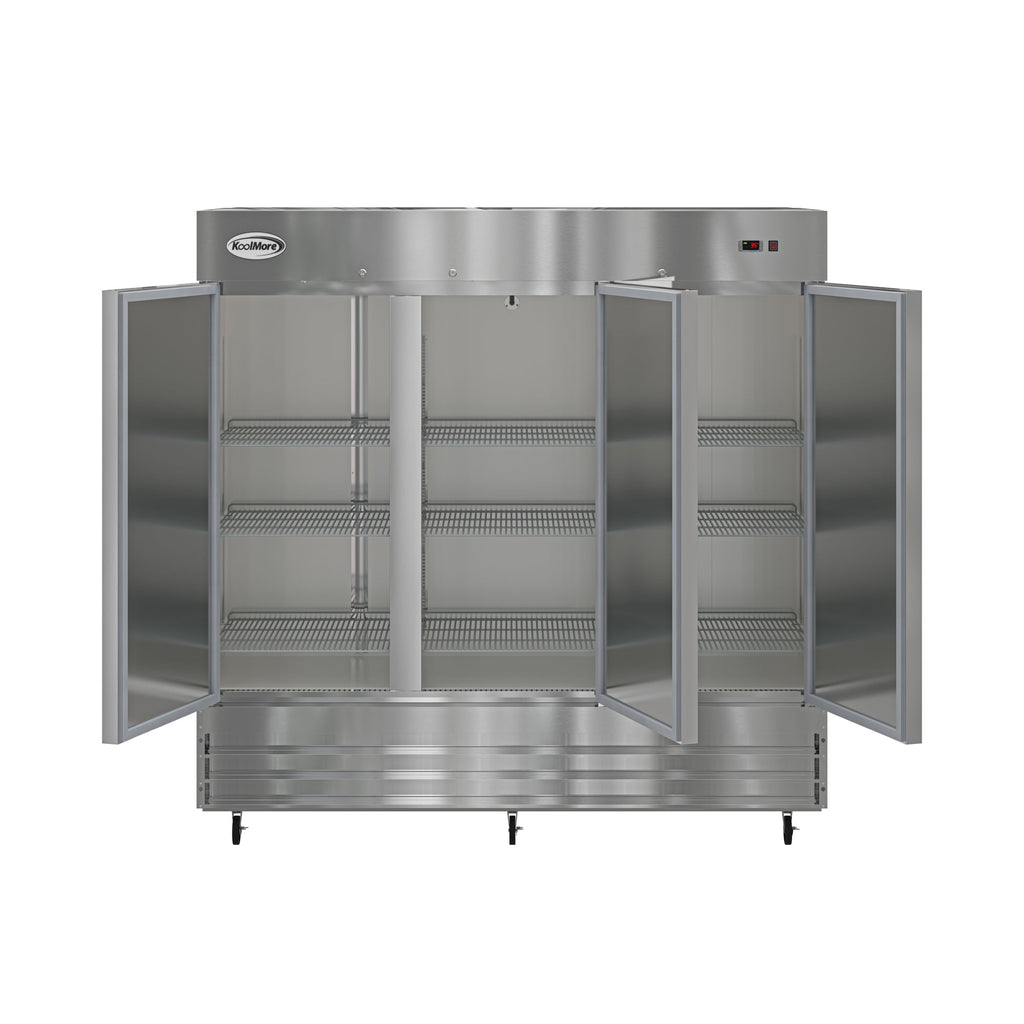 80 in. Three Door Commercial Reach In Refrigerator 72 cu. ft.