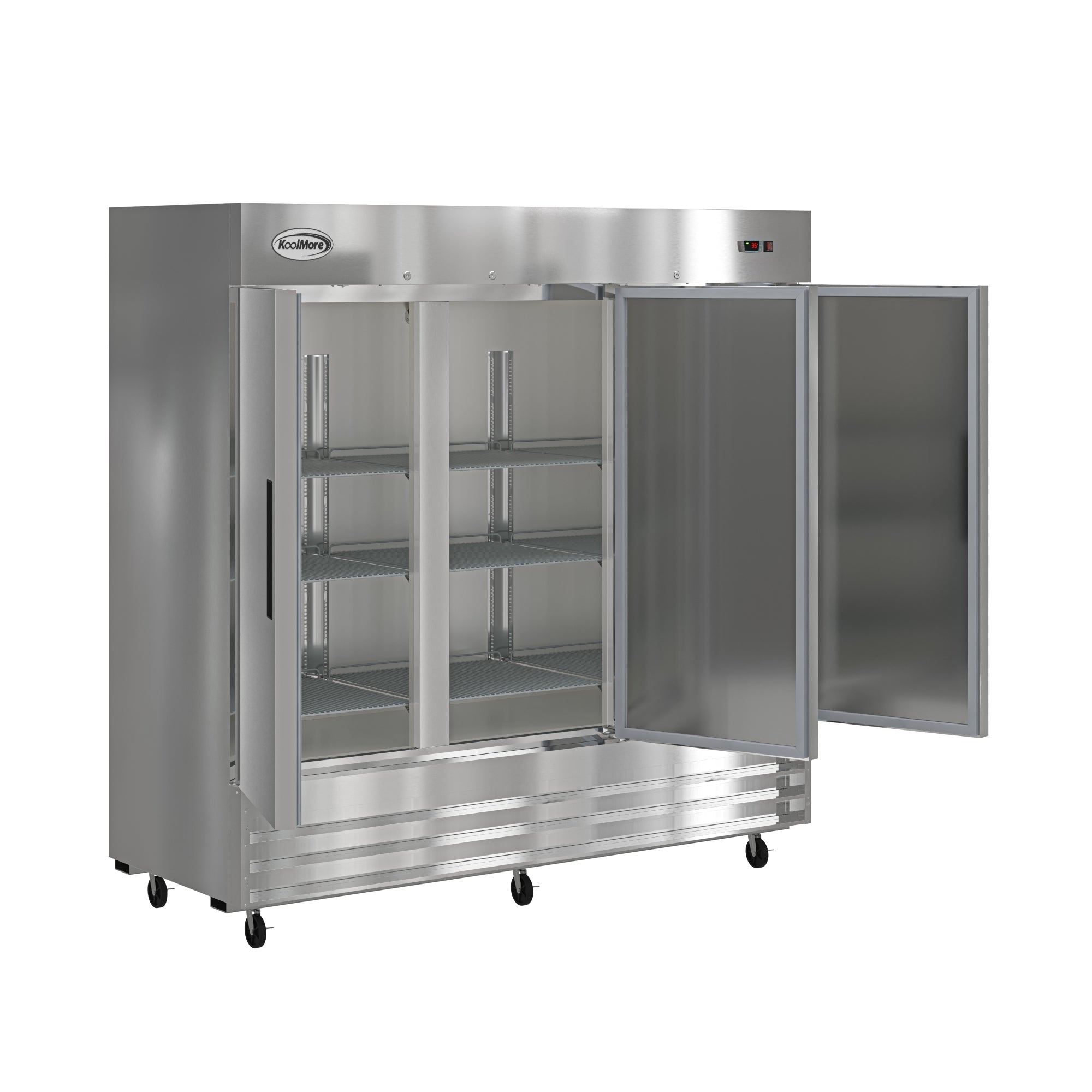 80 in. Three Door Commercial Reach In Refrigerator 72 cu. ft.