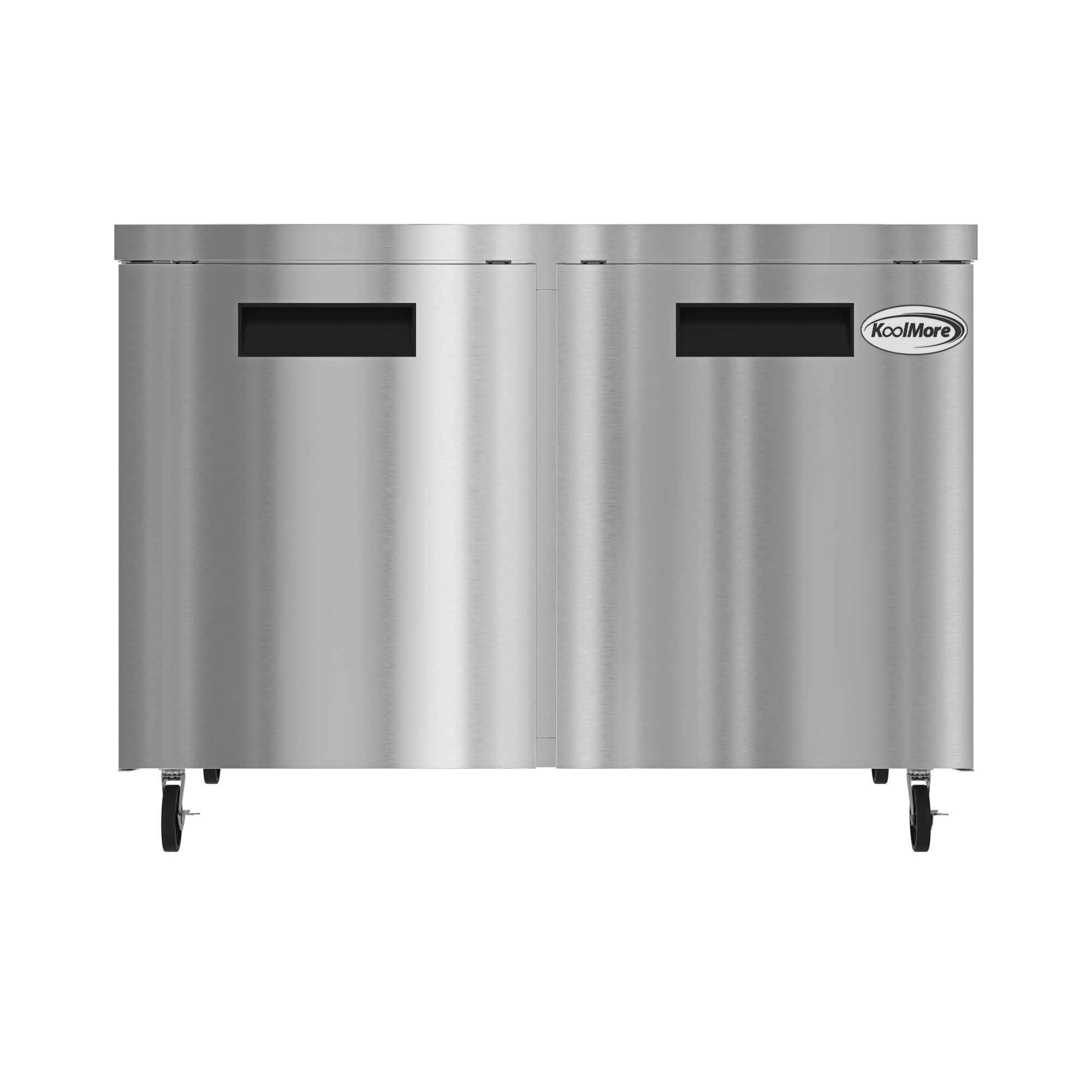 48 in. Two Door Commercial Undercounter Refrigerator in Stainless-Steel 11 cu. ft.