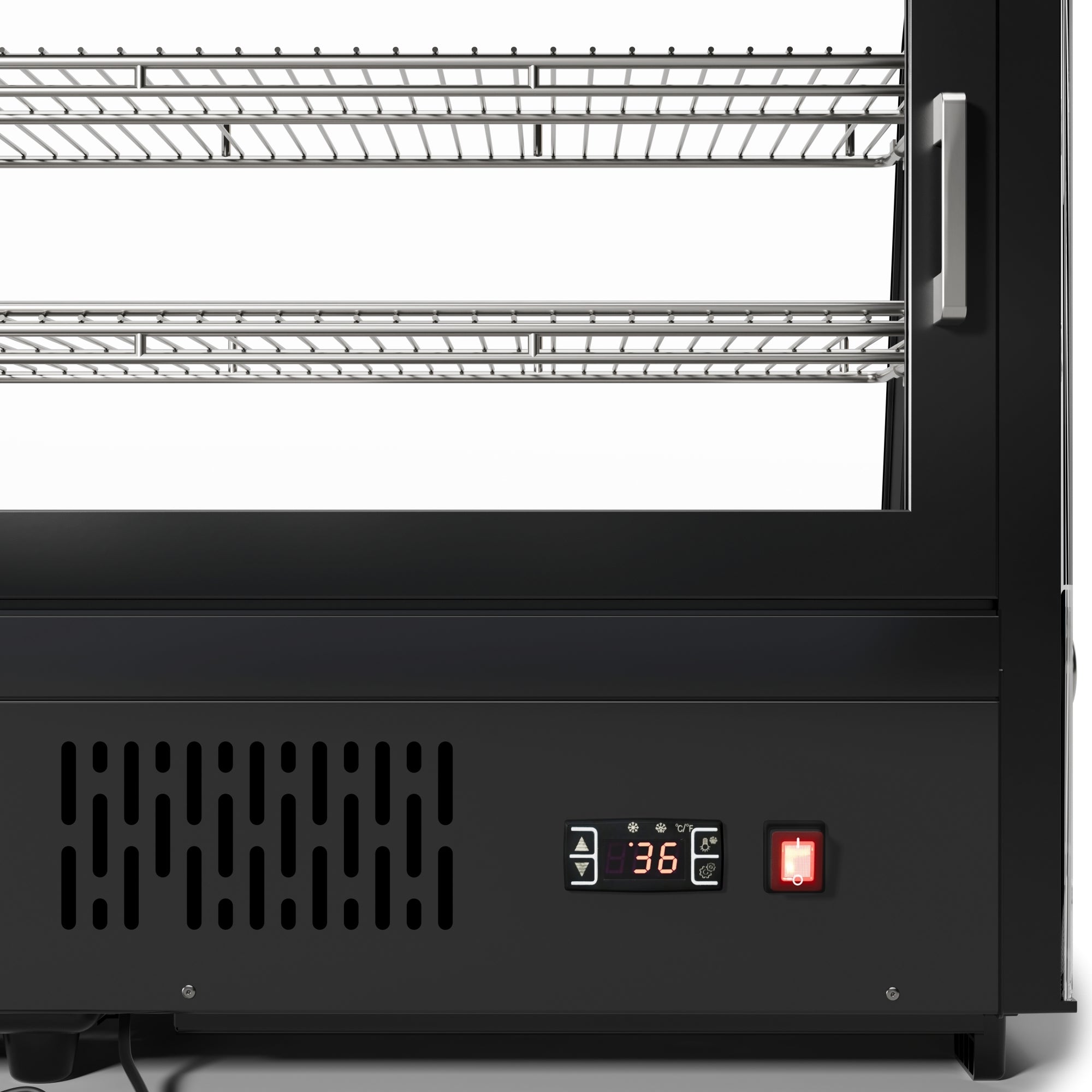 60 in. Countertop Bakery Display Refrigerator in Black, 8 cu. ft.