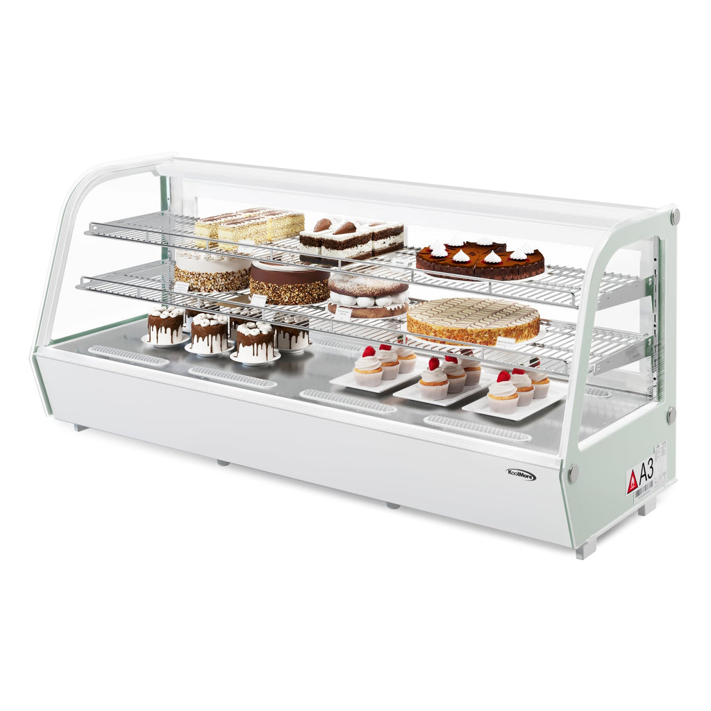60 in. Countertop Bakery Display Refrigerator in White, 8 cu. ft.
