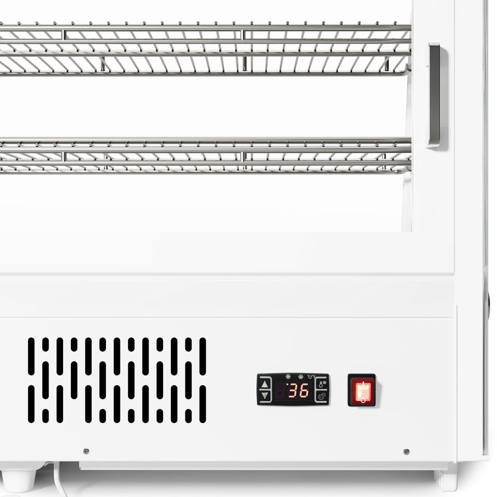 60 in. Countertop Bakery Display Refrigerator in White, 8 cu. ft.