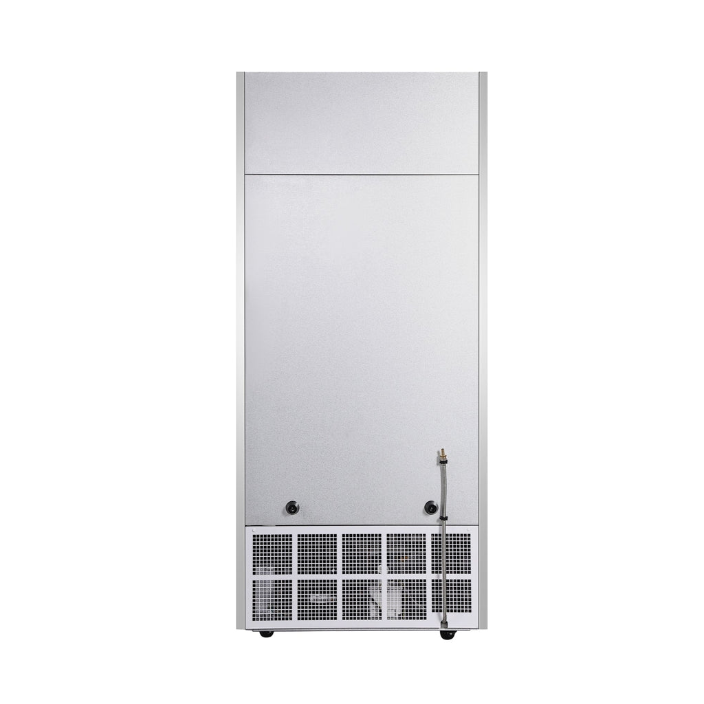 35.3 in. Open-Air Merchandiser Grab and Go Refrigerator, 18 cu. ft. in Stainless Steel - Wrap