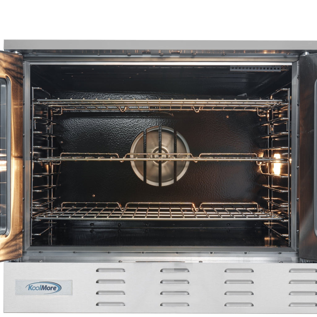 38 in. Full Size Single Deck Commercial Natural Gas Convection Oven 54,000 BTU