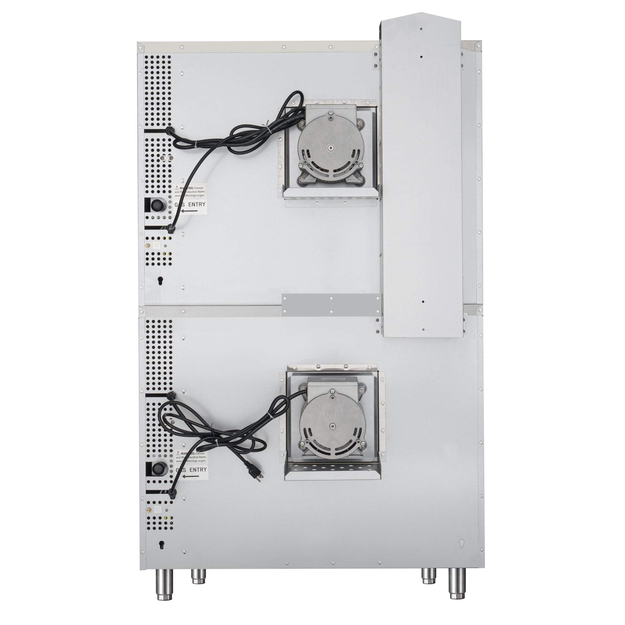 38 in. Full Size Double Commercial LP Convection Oven 108,000 BTU Total With Stacking Kit