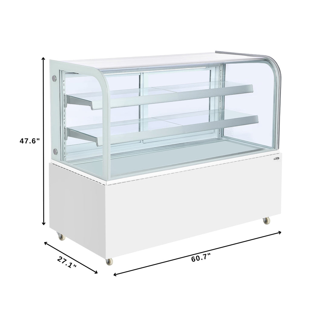 60 in. Refrigerated Bakery Display Case, 17.6 cu. ft. in White
