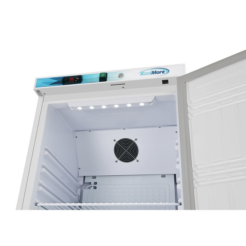 12 Cu. ft. Commercial Reach-in Refrigerator in White with Manual Defrost