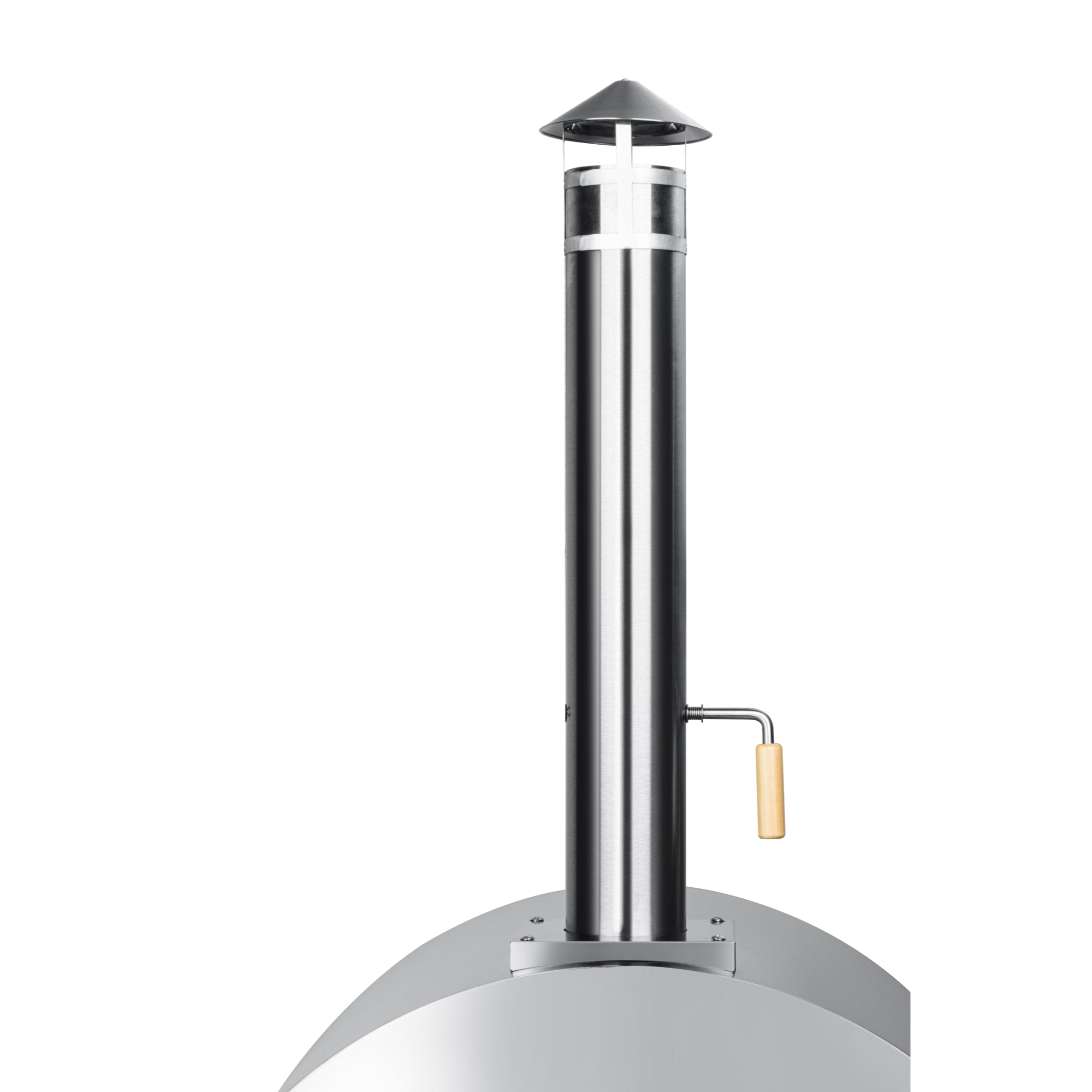 32 in. Outdoor Propane and Wood Fired Pizza Oven in Stainless-Steel (KM-OKS-DFPO)