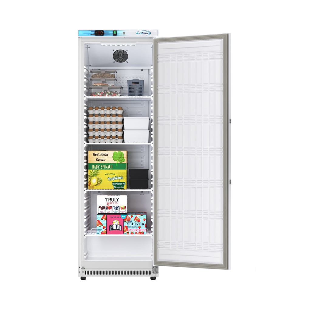 12 Cu. ft. Commercial Reach-in Refrigerator in White with Manual Defrost