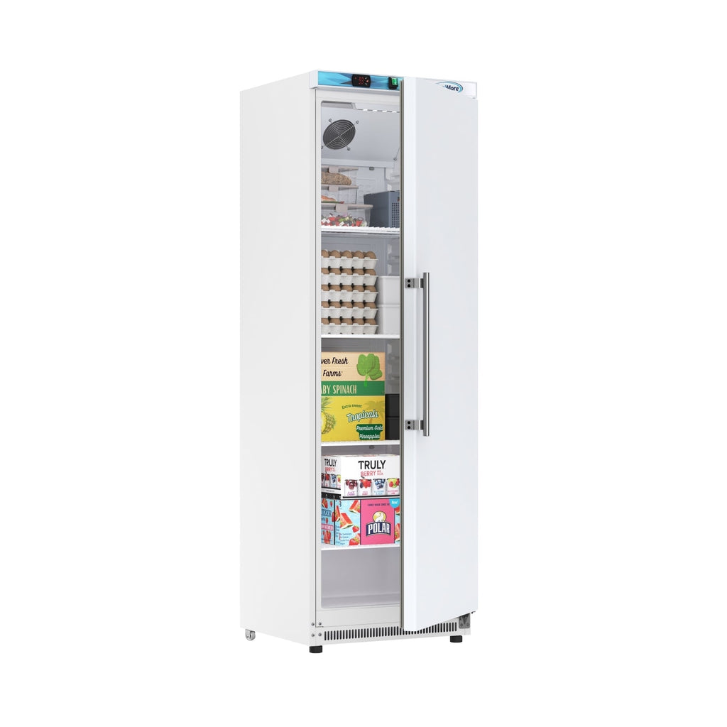 12 Cu. ft. Commercial Reach-in Refrigerator in White with Manual Defrost