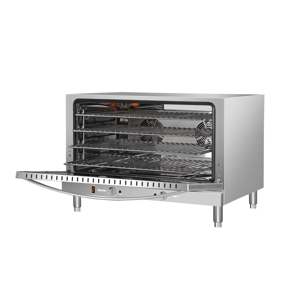 32 in. Countertop Convection Oven, Holds Full Size Pans, 4 Racks and 3500W of Power, 240V in Stainless-Steel
