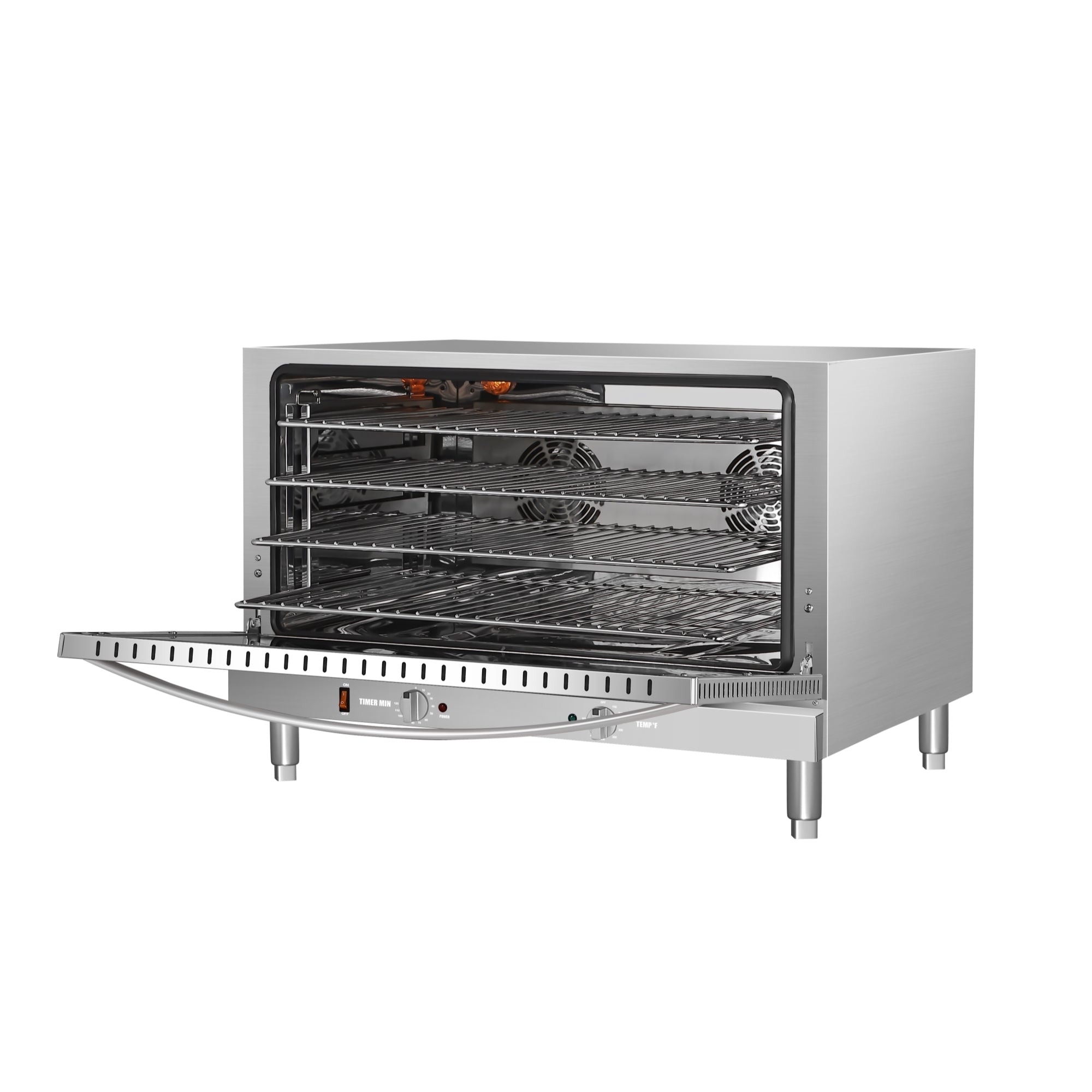 32 in. Countertop Convection Oven, Holds Full Size Pans, 4 Racks and 3500W of Power, 240V in Stainless-Steel