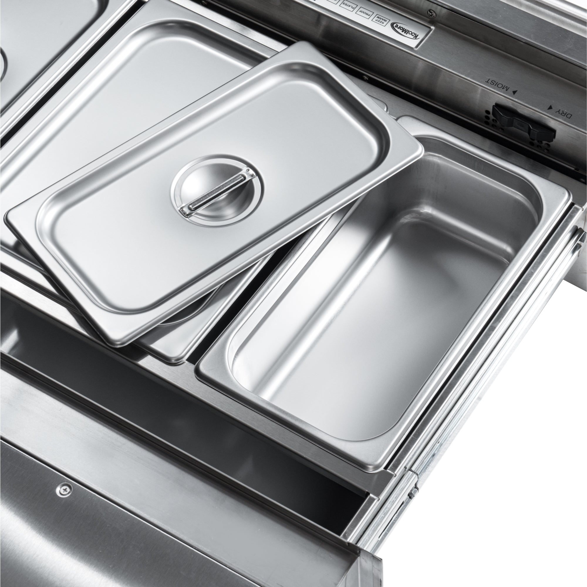 30 in. Warming Drawer with Three Compartments in Stainless-Steel