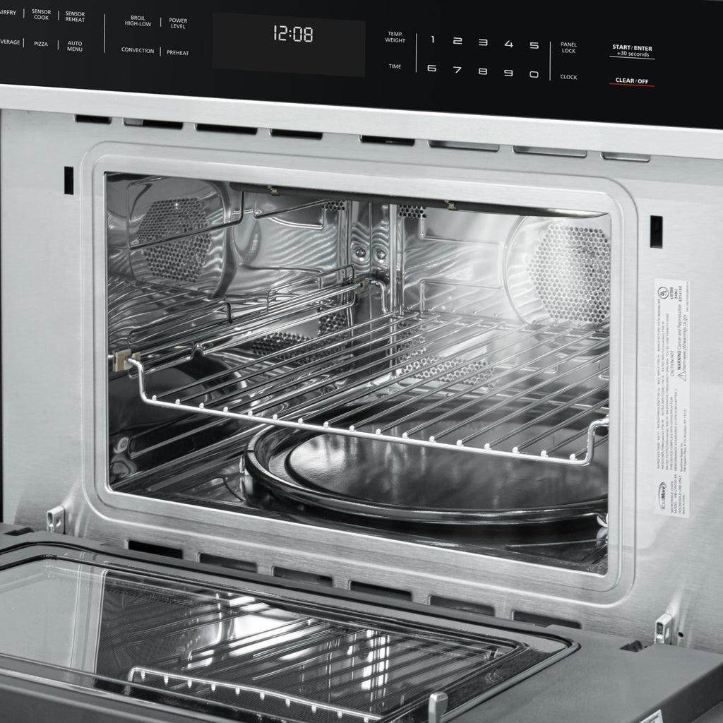 30 in. Built-In Microwave with Convection Oven and Air Fryer, 1.6 cu. ft. Capacity in Stainless-Steel
