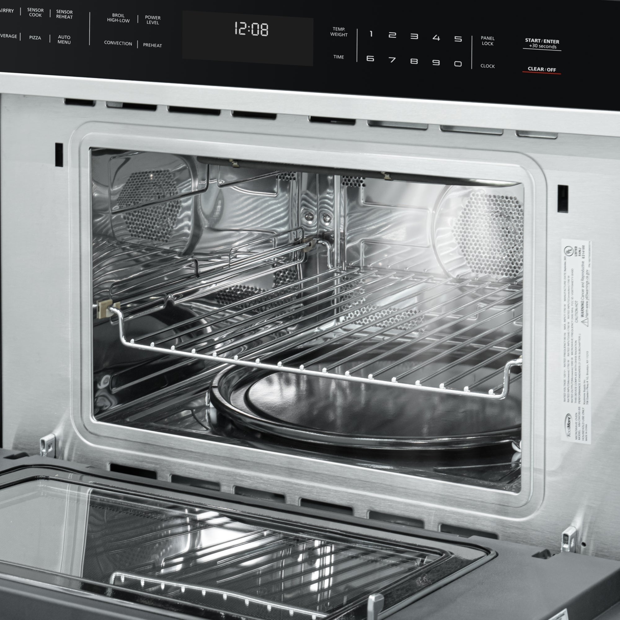 30 in. Built-In Microwave with Convection Oven and Air Fryer, 1.6 cu. ft. Capacity in Stainless-Steel