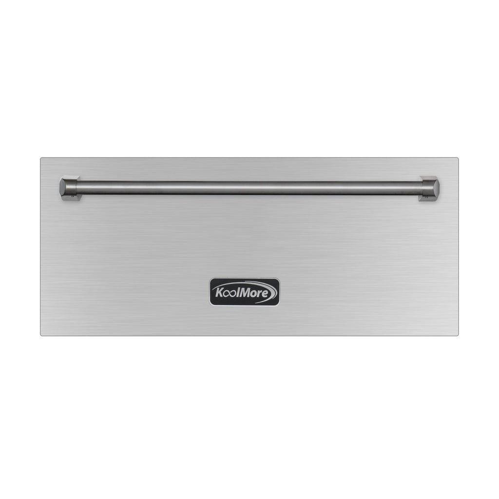 30 in. Warming Drawer with Three Compartments in Stainless-Steel