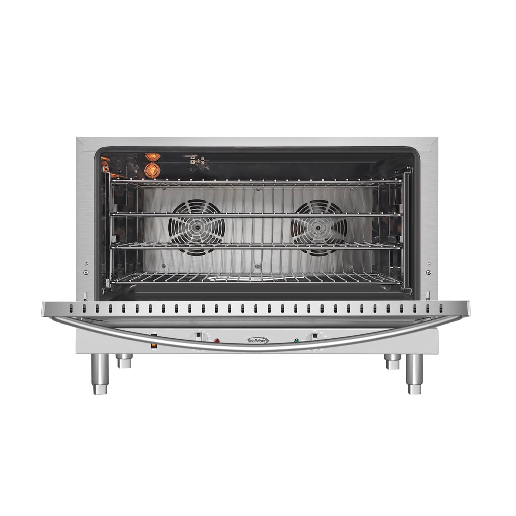 32 in. Countertop Convection Oven, Holds Full Size Pans, 4 Racks and 3500W of Power, 240V in Stainless-Steel