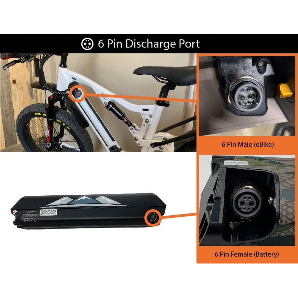 BAKCOU - 25ah Fat Tire eBike Battery *Matte Black Only*
