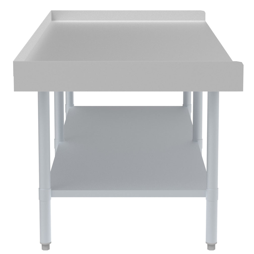 30" x 72" 16-Gauge Stainless Steel Equipment Stand with Galvanized Undershelf