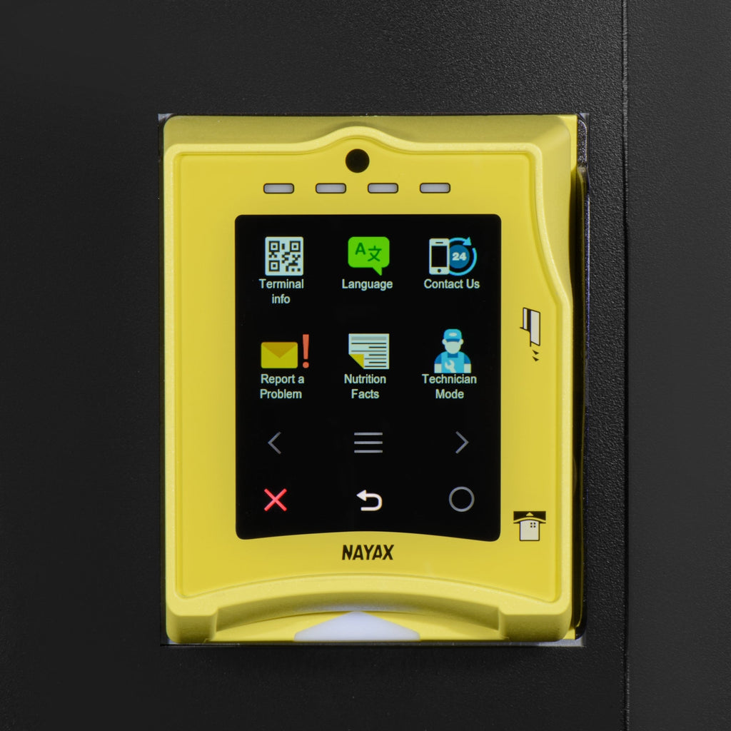 Refrigerated Snack and Drink Vending Machine with 60 Slots and 22 Inch Touch Screen with CC Reader and Coin/Bill Acceptor in Black